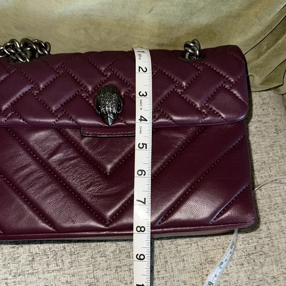 Kurt Geiger Plum Quilted Shoulder Bag - Picture 12 of 13